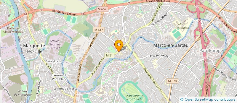 localisation de l'entreprise DEVAUX DUJARDIN à MARCQ-EN-BARŒUL