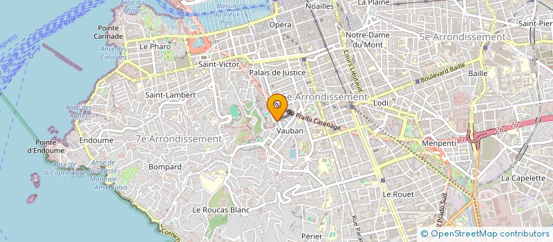 localisation de l'entreprise DEVAUX INGENIERIE & MAITRISE D'OEUVRE à MARSEILLE
