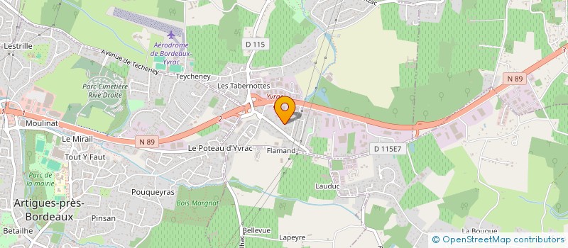 localisation de l'entreprise DEVBAT à YVRAC