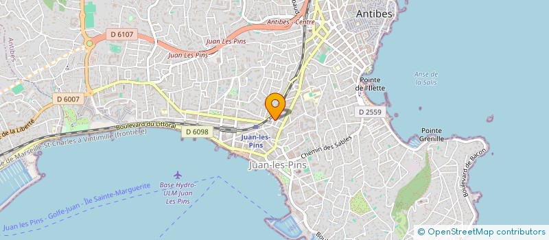 localisation de l'entreprise DEVBOOKING à ANTIBES