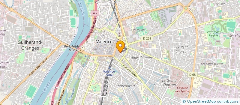 localisation de l'entreprise DEVCAV à VALENCE