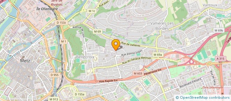localisation de l'entreprise DEVCOM INFORMATIQUE à METZ