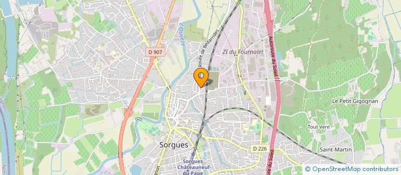 localisation de l'entreprise DEVE  SORGUES