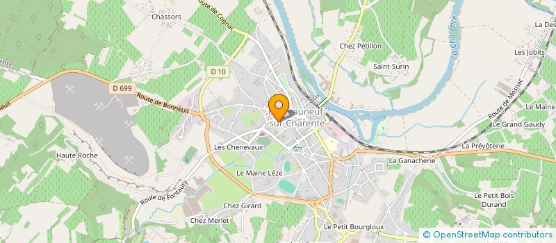 localisation de l'entreprise DEVE  CHATEAUNEUF-SUR-CHARENTE