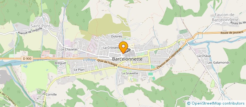 localisation de l'entreprise DEVE PATRI ARTISTI CULTU CA ME PLAIT  BARCELONNETTE