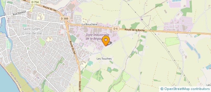 localisation de l'entreprise DEVEA à SAINT-GILLES-CROIX-DE-VIE