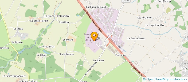 localisation de l'entreprise DEVEA à NANTES