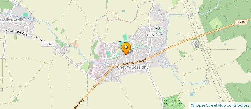 localisation de l'entreprise DEVEAUTOUR  CHEVRY-COSSIGNY