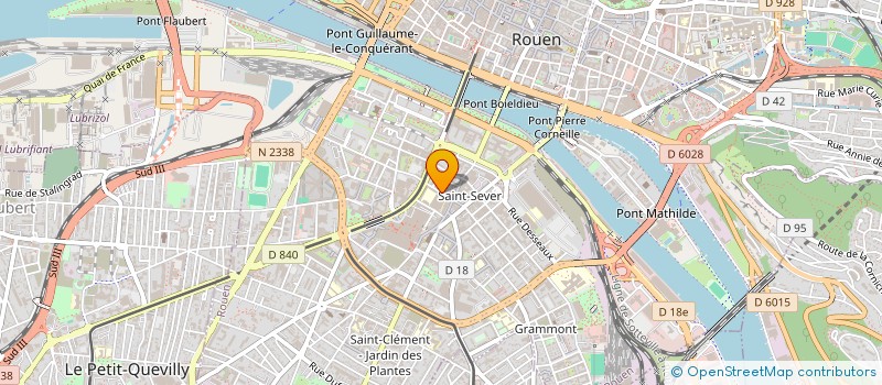 localisation de l'entreprise DEVEAUX - COLOREV à ROUEN