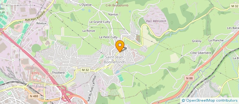 localisation de l'entreprise DEVEAUX THOMAS  SAINT-JEAN-BONNEFONDS