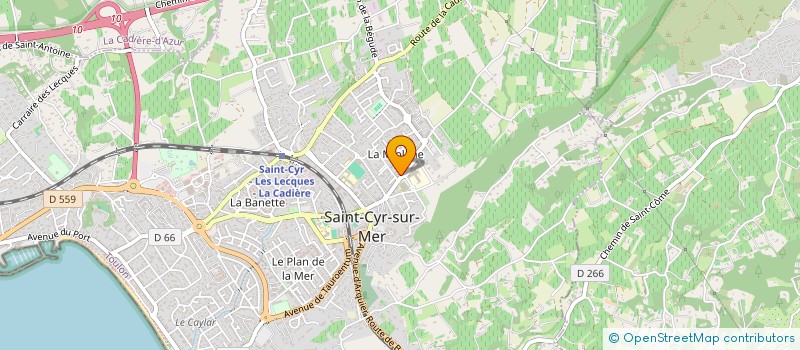 localisation de l'entreprise DEVEDU INVEST à SAINT-CYR-SUR-MER