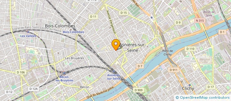 localisation de l'entreprise DEVEL.ET PRODUCTIVITE à ASNIERES-SUR-SEINE