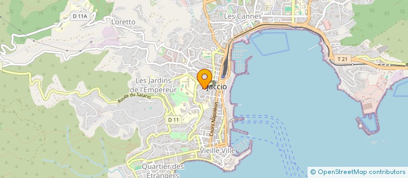 localisation de l'entreprise DEVEL ET PROMO RESSOURCES HUMAI ORGAN à AJACCIO