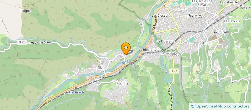 localisation de l'entreprise DEVEL INGEN RECHER & ETUD EN COMM & TRAN à MOSSET