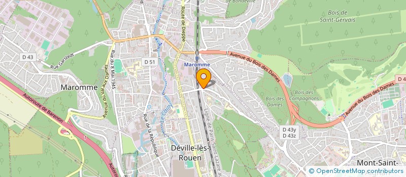 localisation de l'entreprise DEVELEC à DEVILLE-LES-ROUEN