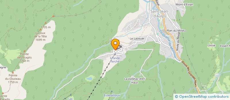 localisation de l'entreprise DEVELLE 74  SAINT-JEAN-D'AULPS