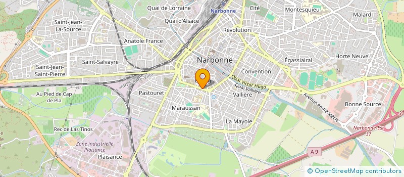 localisation de l'entreprise DEVELOP BIOLOGIE HOSPITALIERE NARBONNAIS  NARBONNE