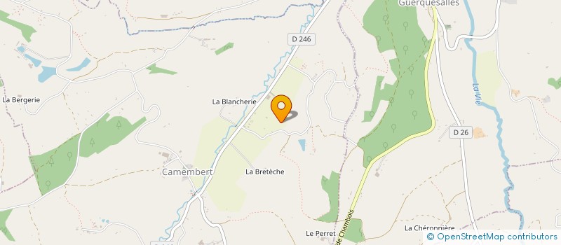 localisation de l'entreprise DEVELOP CULTU PROMO PRODUITS LOCAUX à CAMEMBERT