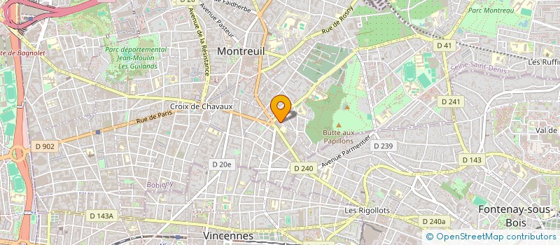 localisation de l'entreprise DEVELOP ENVIRON SOLIDARITE DE FEMMES à MONTREUIL