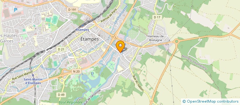 localisation de l'entreprise DEVELOP FINANCES à ETAMPES