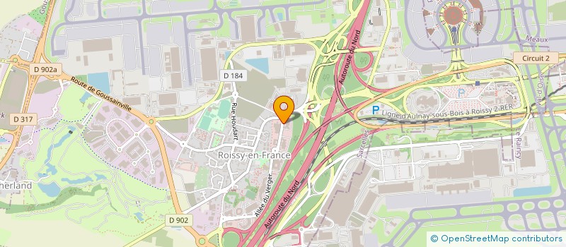 localisation de l'entreprise DEVELOP GESTION HOTELIERE PARIS ROISSY  ROISSY-EN-FRANCE