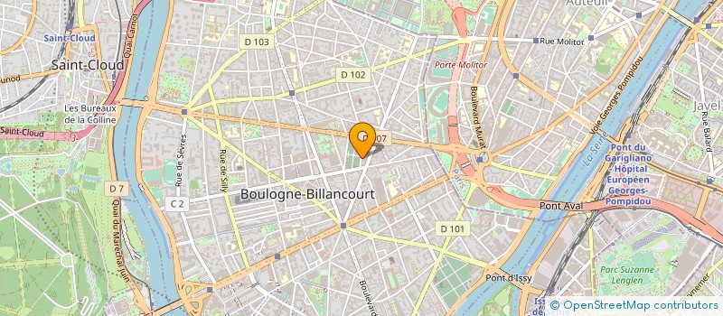 localisation de l'entreprise DEVELOP INVEST INDUST IMMOB INTER REGION à BOULOGNE-BILLANCOURT
