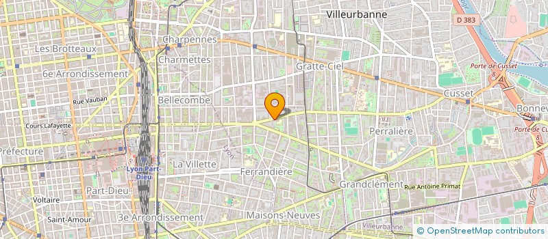 localisation de l'entreprise DEVELOPECO  VILLEURBANNE