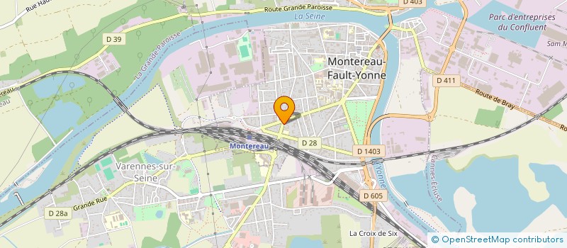 localisation de l'entreprise DEVELOPEMENT DE PLOMBERIE SANITAIRE (DPS)  MONTEREAU-FAULT-YONNE