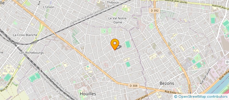 localisation de l'entreprise DEVELOPMENT SECURITY PERMANENT  HOUILLES