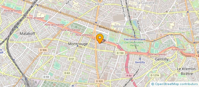 localisation de l'entreprise DEVELOPPEM VENTILATION BETON  MONTROUGE