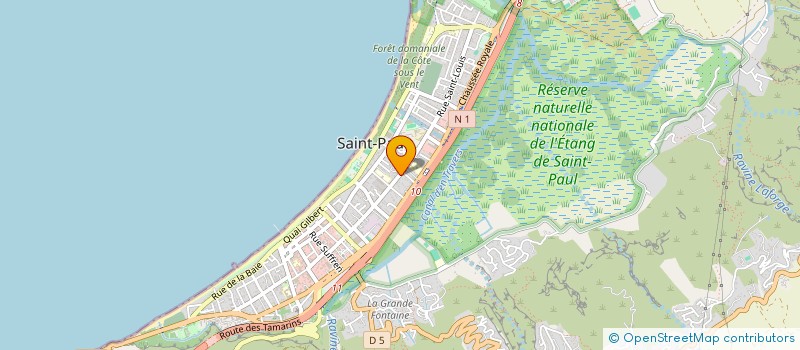 localisation de l'entreprise DEVELOPPEMENT, ANIMATION, CULTUREL DES OEUVRES UTILES POUR LA REUNION à SAINT-PAUL