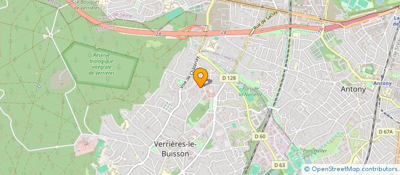 localisation de l'entreprise DEVELOPPEMENT, ART ET DIFFUSION à VERRIERES-LE-BUISSON