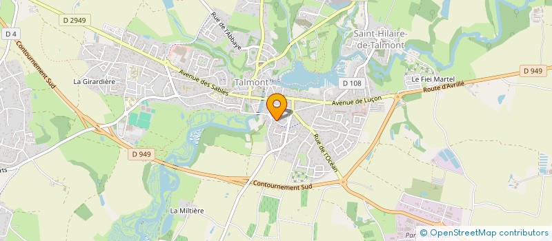 localisation de l'entreprise DEVELOPPEMENT CHR à TALMONT-SAINT-HILAIRE