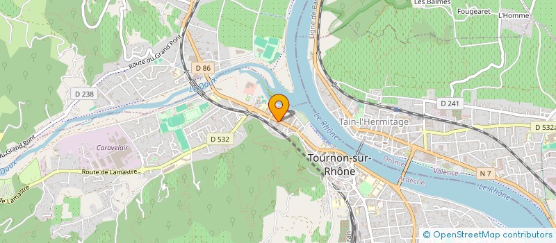 localisation de l'entreprise DEVELOPPEMENT CLINIQUE à TOURNON-SUR-RHONE
