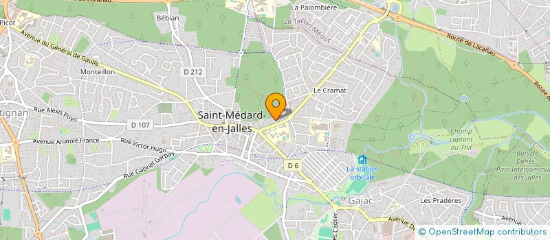 localisation de l'entreprise DEVELOPPEMENT D'ACTIVITES ET D'ANIMATIONS ARTISTIQUES DE SAINT MEDARD  SAINT-MEDARD-EN-JALLES