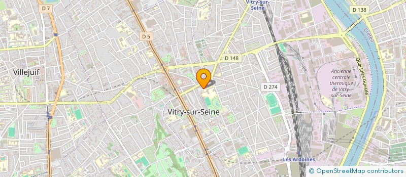 localisation de l'entreprise DEVELOPPEMENT DES ACTIVITES SOLIDAIRES ET CULTURELLES DES JEUNES à VITRY-SUR-SEINE