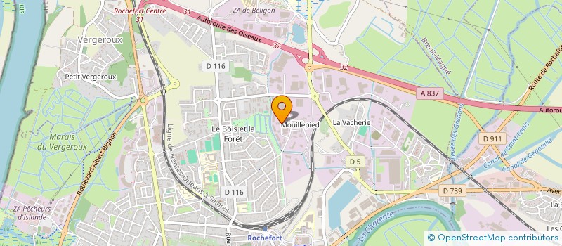 localisation de l'entreprise DEVELOPPEMENT DES SYSTEMES IMMOTIQUES ET DOMOTIQUES  ROCHEFORT