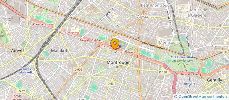 localisation de l'entreprise DEVELOPPEMENT DES TELECOM LOCALES SARL à MONTROUGE