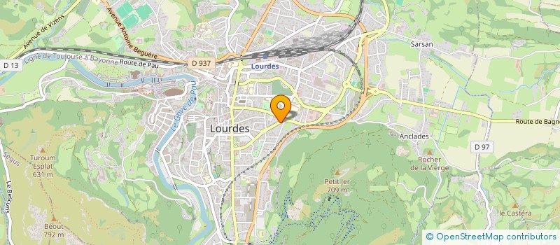 localisation de l'entreprise DEVELOPPEMENT DES TERROIRS PYRENEENS EN ABREGE DTPYR à LOURDES