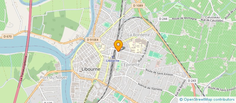 localisation de l'entreprise DEVELOPPEMENT DU GRAND SUD OUEST  LIBOURNE