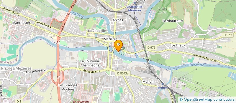 localisation de l'entreprise DEVELOPPEMENT DU RAP  CHARLEVILLE-MEZIERES