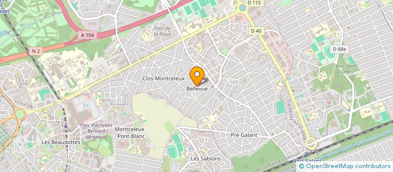 localisation de l'entreprise DEVELOPPEMENT DU SERVICE URBAIN à VILLEPINTE