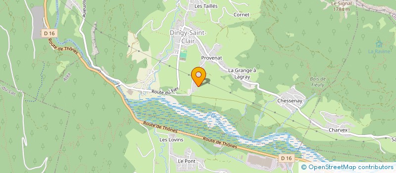 localisation de l'entreprise DEVELOPPEMENT DU SPORT NATURE 74 à ANNECY