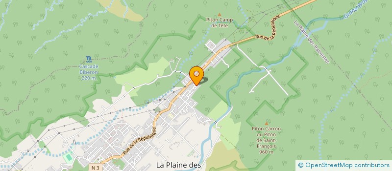 localisation de l'entreprise DEVELOPPEMENT DURABLE ET L'INSERTION PAR L'ACTIVITE ECONOMIQUE à LA PLAINE-DES-PALMISTES