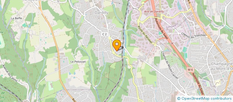 localisation de l'entreprise DEVELOPPEMENT DURABLE ET RURALITE  DARDILLY