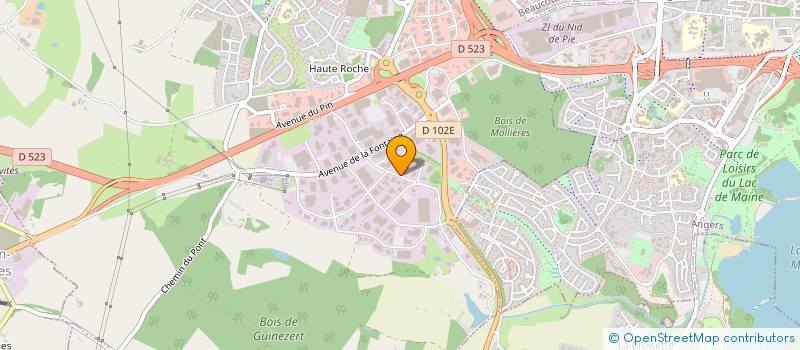 localisation de l'entreprise DEVELOPPEMENT ELECTROMECANIQUE TESSIER  BEAUCOUZE