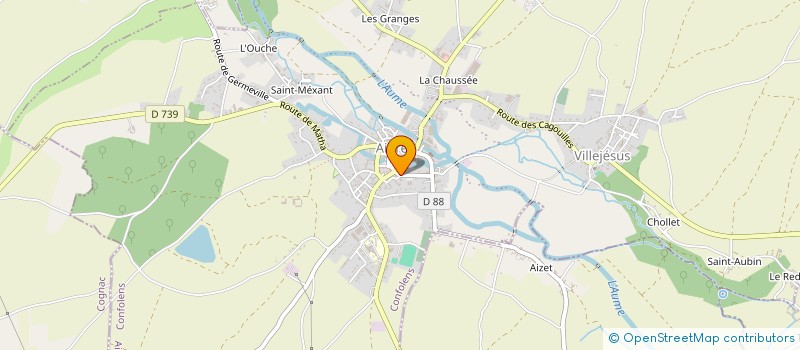localisation de l'entreprise DEVELOPPEMENT ET ANIMATION à AIGRE