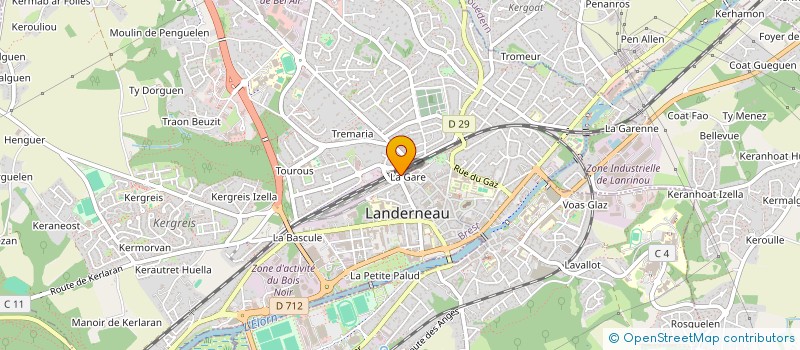 localisation de l'entreprise DEVELOPPEMENT ET BIEN ETRE DE KHYON à LANDERNEAU