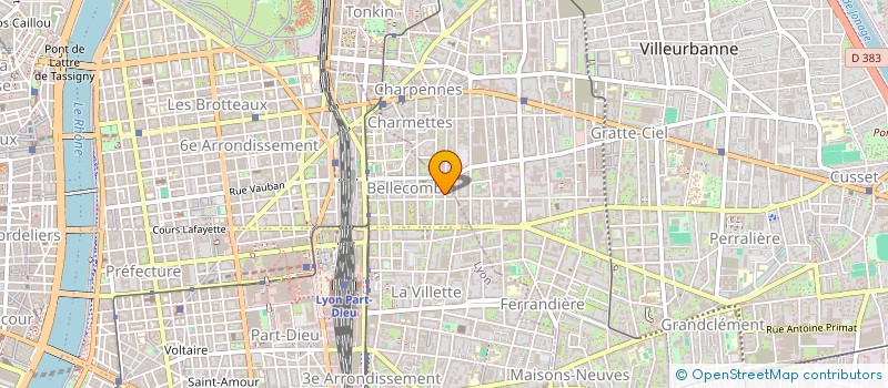 localisation de l'entreprise DEVELOPPEMENT ET CONSEIL à LYON