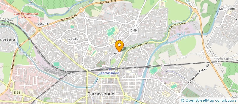 localisation de l'entreprise DEVELOPPEMENT ET GESTION D'ENTREPRISES à CARCASSONNE